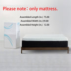 Matelas en mousse à mémoire de forme avec gel de 12 pouces (double) - Matelas rafraîchissant moelleux moyen