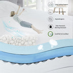 Matelas en mousse à mémoire de forme avec gel de 12 pouces (double) - Matelas rafraîchissant moelleux moyen