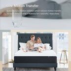 Matelas en mousse à mémoire de forme avec gel de 12 pouces (double) - Matelas rafraîchissant moelleux moyen