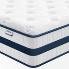 Matelas hybride King size de 12 pouces dans une boîte, mousse à mémoire de forme rafraîchissante, ressorts ensachés, isolation des mouvements, luxe