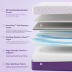 Matelas en mousse viscoélastique de 30,5 cm (12 pouces) mi-ferme avec gel cuivré pour soulager le dos et la pression - Certifié CertiPUR-US