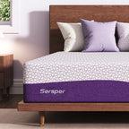 Matelas en mousse viscoélastique de 30,5 cm (12 pouces) mi-ferme avec gel cuivré pour soulager le dos et la pression - Certifié CertiPUR-US