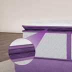 Matelas hybride en mousse à mémoire de forme Queen et King de 12 pouces, avec plateau-coussin et ressorts ensachés à 5 zones, isolation des mouvements