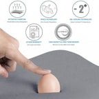 Matelas en mousse à mémoire de forme infusé de gel et de charbon de bois (12 pouces) (plein)