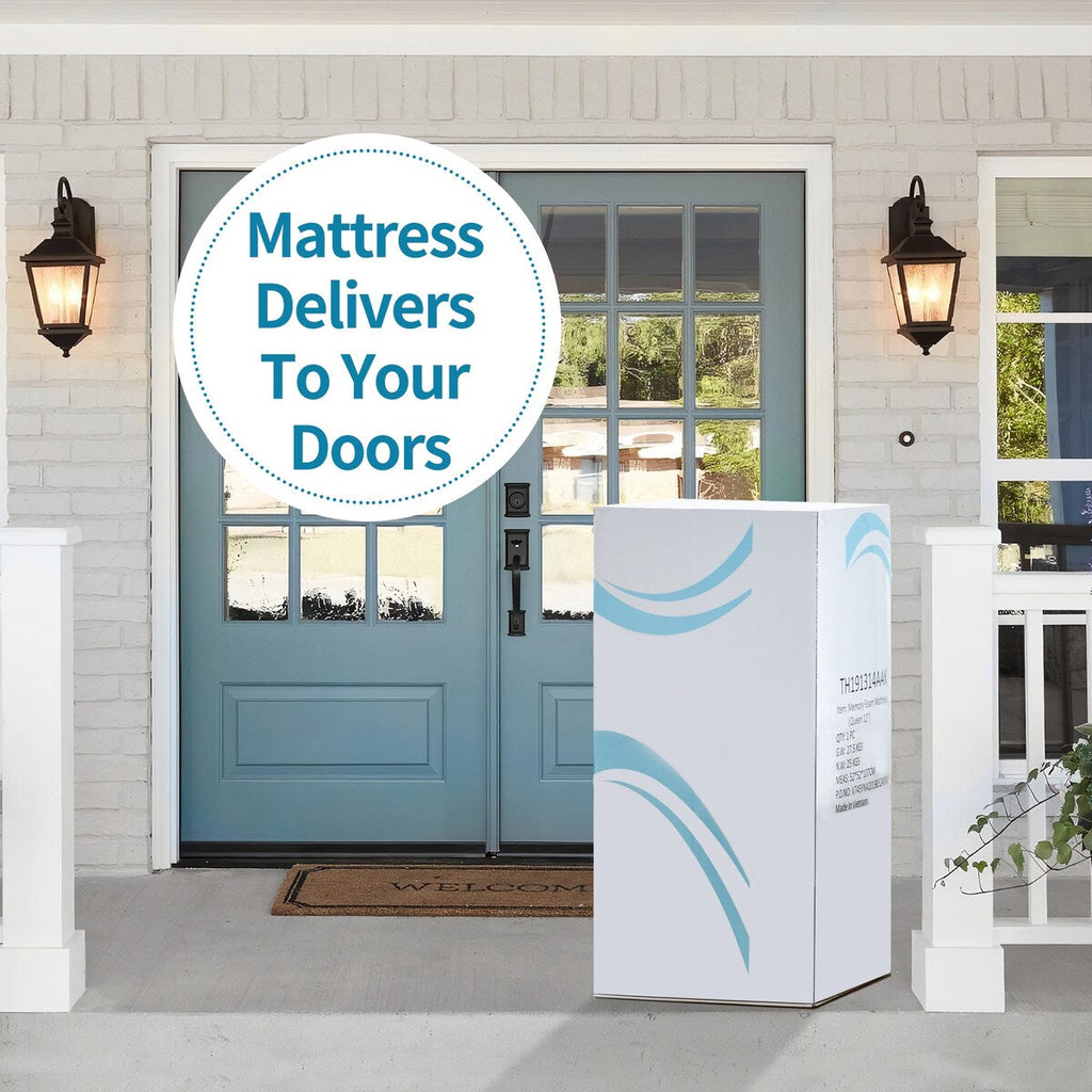 Matelas en mousse à mémoire de forme infusé de gel et de charbon de bois (12 pouces) (plein)