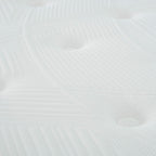 Matelas hybride à ressorts ensachés King Size de 12 po, matelas moelleux en mousse viscoélastique avec plateau Euro, blanc/gris