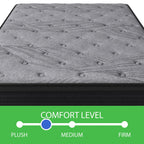 Matelas à ressorts ensachés de 12 po avec mousse haute densité