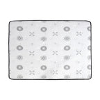 Matelas Eastern King de 12 pouces, matelas hybride matelassé hautement respirant, blanc, matelas en mousse moelleuse dans une boîte