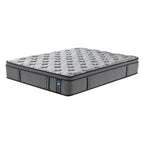 Matelas hybride moyen Euro Top de 12 pouces, matelas en mousse à mémoire de forme dans une boîte