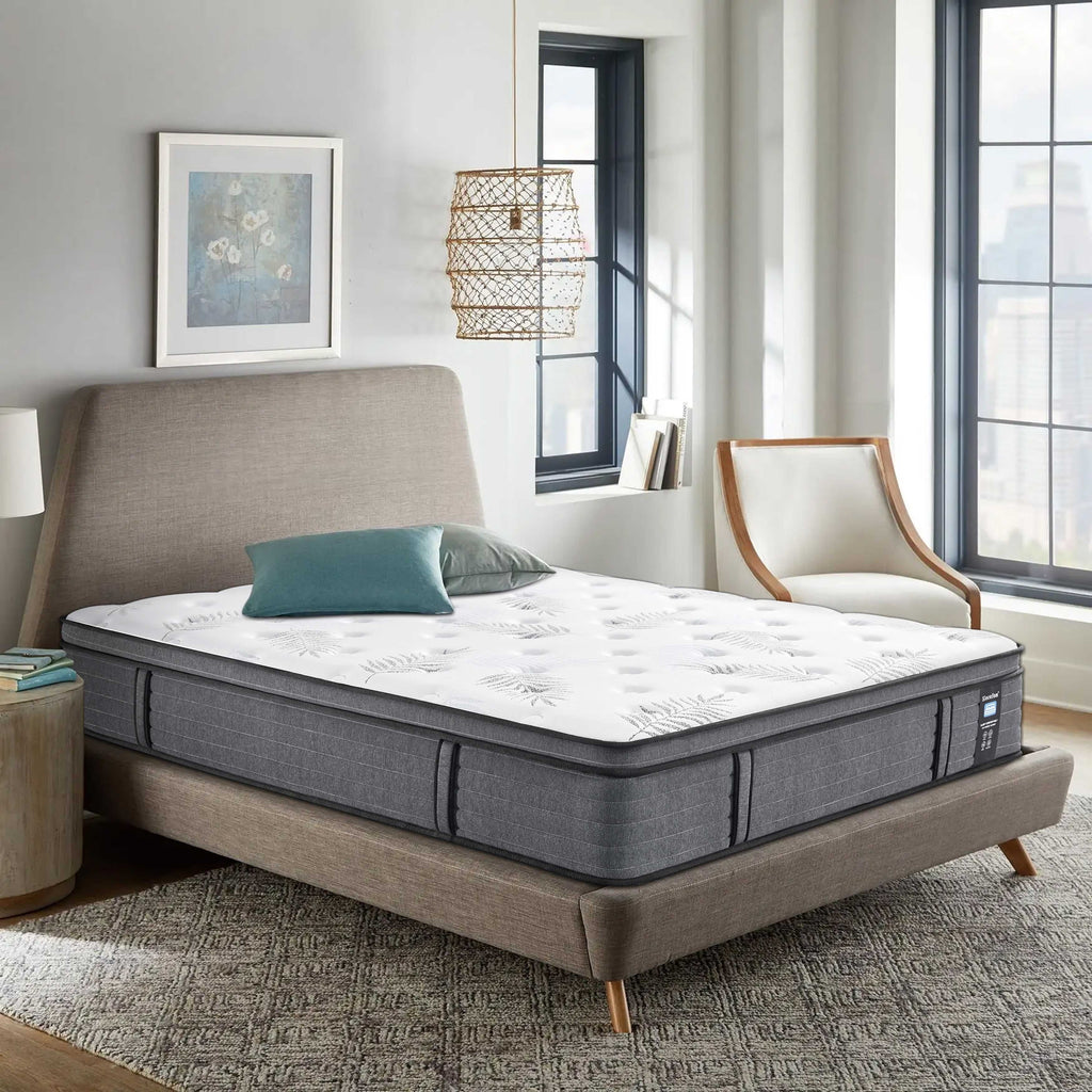 Matelas hybride en mousse à mémoire de forme ferme Euro Top de 12 pouces, livré dans une boîte