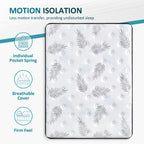 Matelas hybride en mousse à mémoire de forme ferme Euro Top de 12 pouces, livré dans une boîte