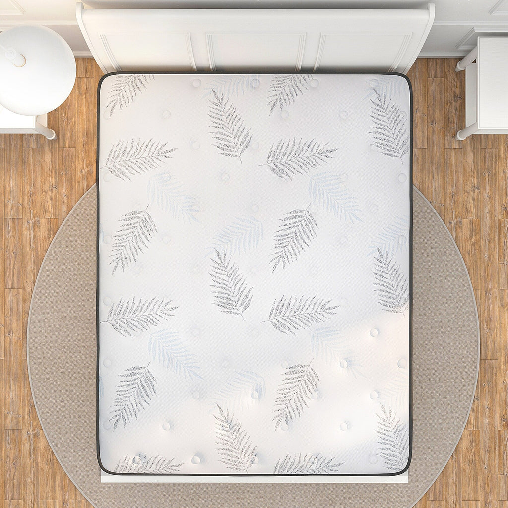 Matelas hybride en mousse à mémoire de forme ferme Euro Top de 12 pouces, livré dans une boîte