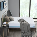 Matelas en mousse à mémoire de forme gel 12 pouces, matelas rafraîchissant à sensation moyenne, livré dans une boîte, CertiPUR-US