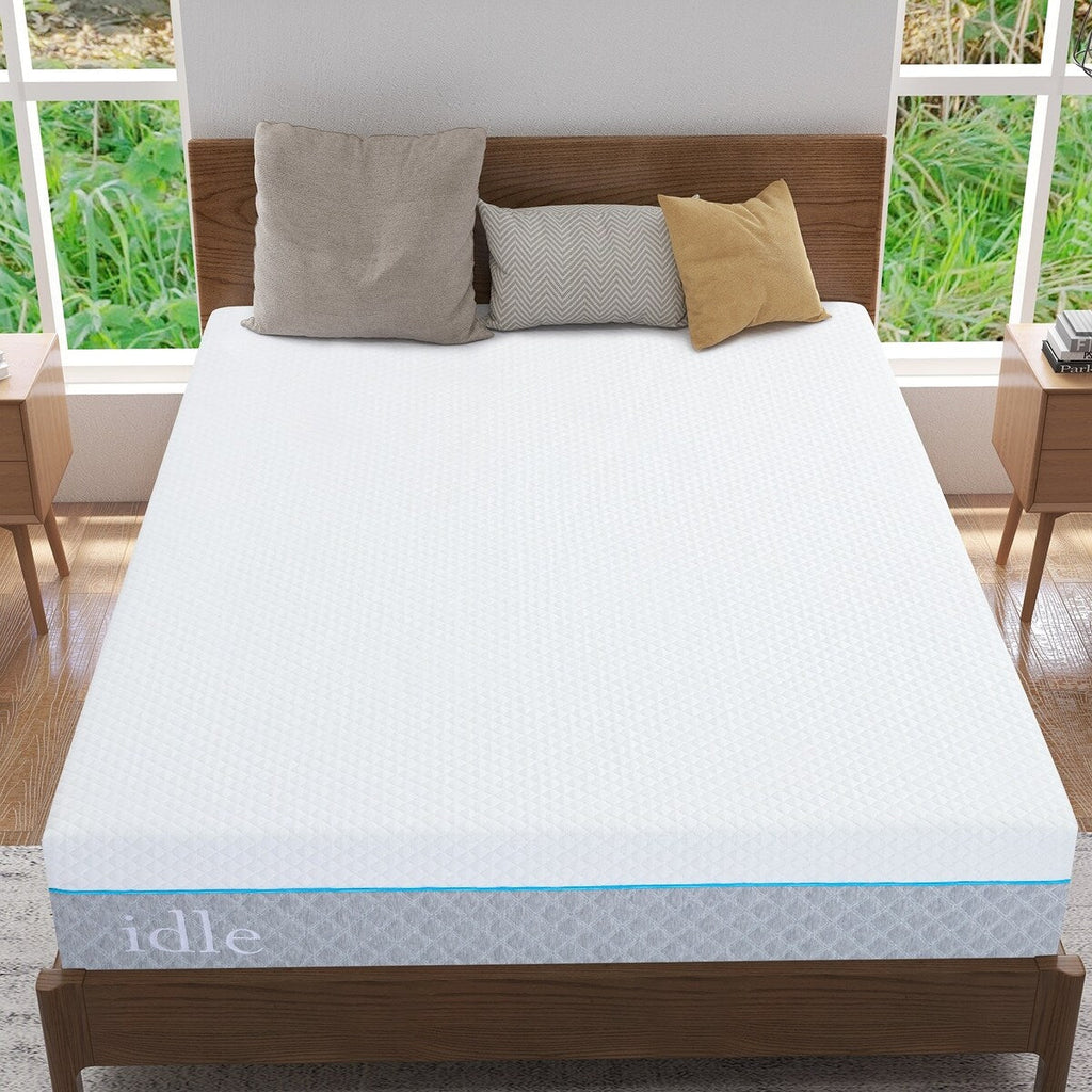 Matelas en mousse à mémoire de forme gel 12 pouces, matelas rafraîchissant à sensation moyenne, livré dans une boîte, CertiPUR-US