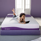 Matelas de luxe en mousse à mémoire de forme mi-ferme de 12 pouces, matelas Queen/King en option