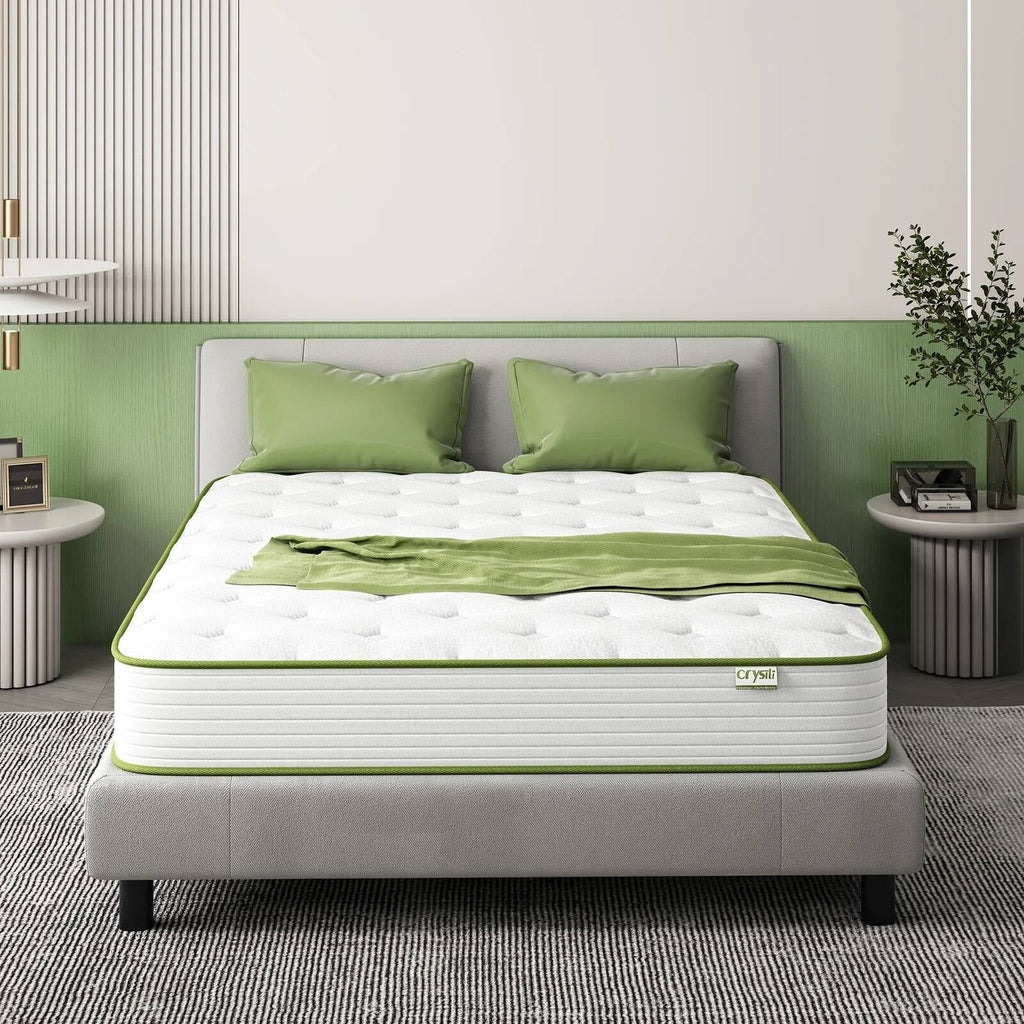 Matelas hybride en mousse à mémoire de forme de 12 pouces de taille moyenne, livré dans une boîte