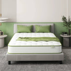 Matelas hybride en mousse à mémoire de forme de 12 pouces de taille moyenne, livré dans une boîte
