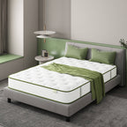 Matelas hybride en mousse à mémoire de forme de 12 pouces de taille moyenne, livré dans une boîte