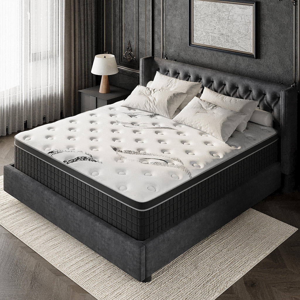 Matelas hybride en mousse à mémoire de forme de 12 pouces de taille moyenne