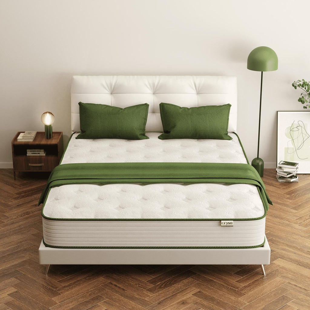 Matelas hybride en mousse à mémoire de forme de 12 pouces dans une boîte