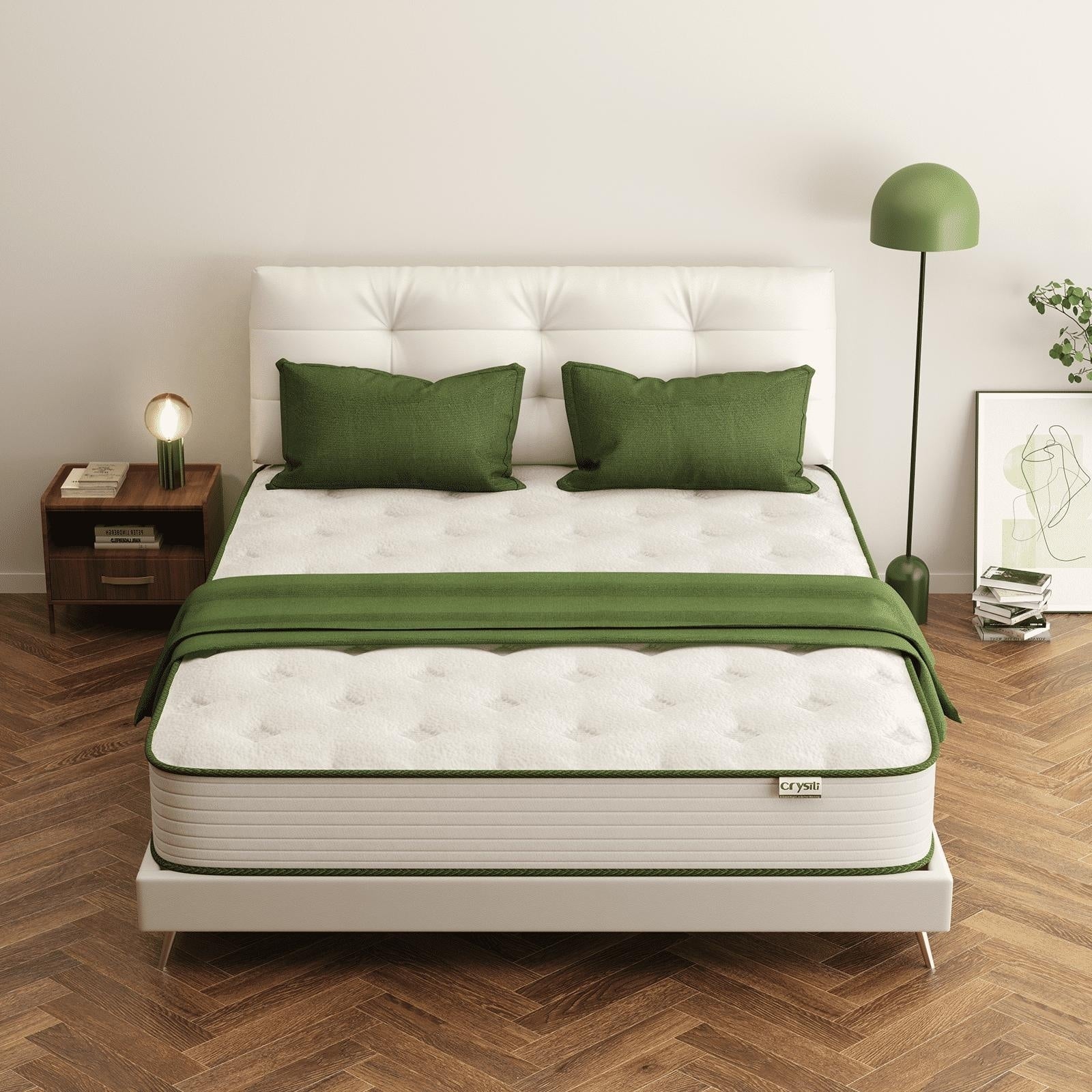 Matelas hybride en mousse à mémoire de forme de 12 pouces dans une boîte