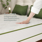 Matelas hybride en mousse à mémoire de forme de 12 pouces dans une boîte