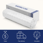 Matelas à ressorts ensachés en mousse à mémoire de forme de 12 pouces, fermeté moyenne