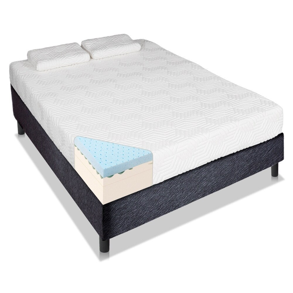 Matelas Queen Cool Medium-Firm en mousse à mémoire de forme GEL de 12 pouces