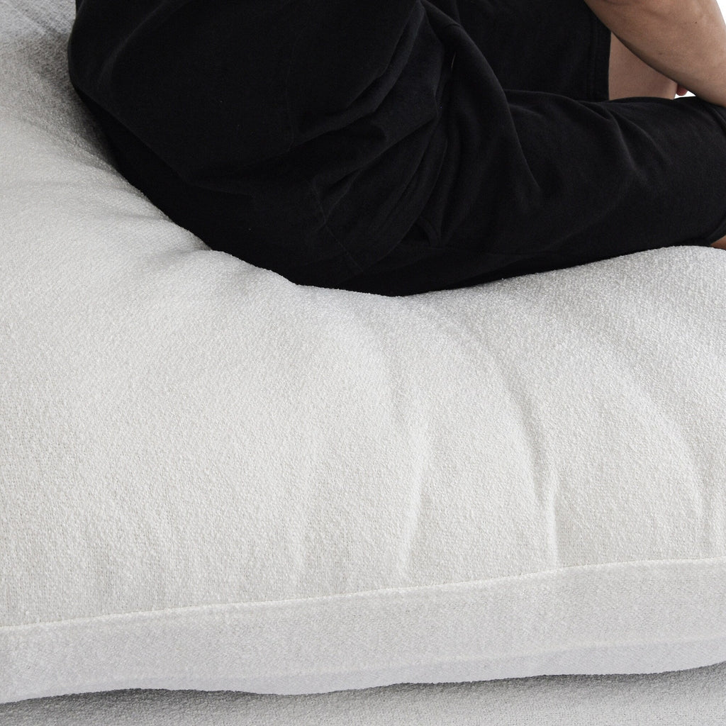 Canapé sectionnel moderne en forme de L de 120 pouces, canapé modulaire en lin avec pouf de rangement