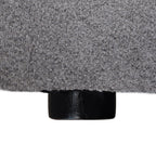 Canapé sectionnel moderne en forme de L de 120 pouces, canapé modulaire en lin avec pouf de rangement