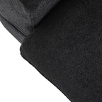 Canapé sectionnel moderne en forme de L de 120 pouces, canapé modulaire en lin avec pouf de rangement