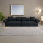 Canapé 4 places en tissu 127,4 avec assise profonde et confortable en forme de nuage avec oreillers