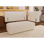 Canapé 4 places en tissu 127,4 avec assise profonde et confortable en forme de nuage avec oreillers