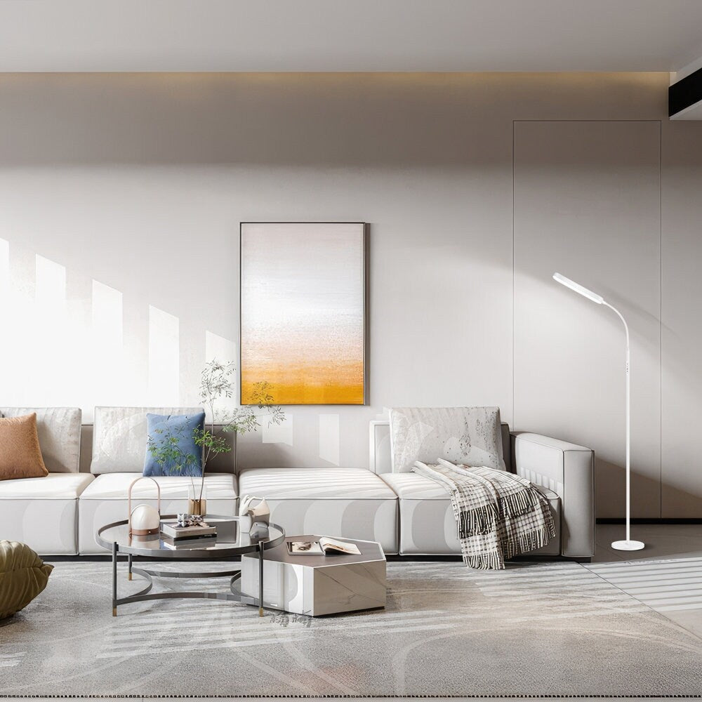 Lampadaire de travail/lecture à LED 12 W à intensité variable avec télécommande et commande tactile - N/A