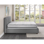 Matelas hybride matelassé hautement respirant de 12 pouces dans une boîte