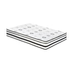 Matelas hybride matelassé hautement respirant de 12 pouces dans une boîte