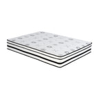 Matelas hybride matelassé hautement respirant de 12 pouces dans une boîte