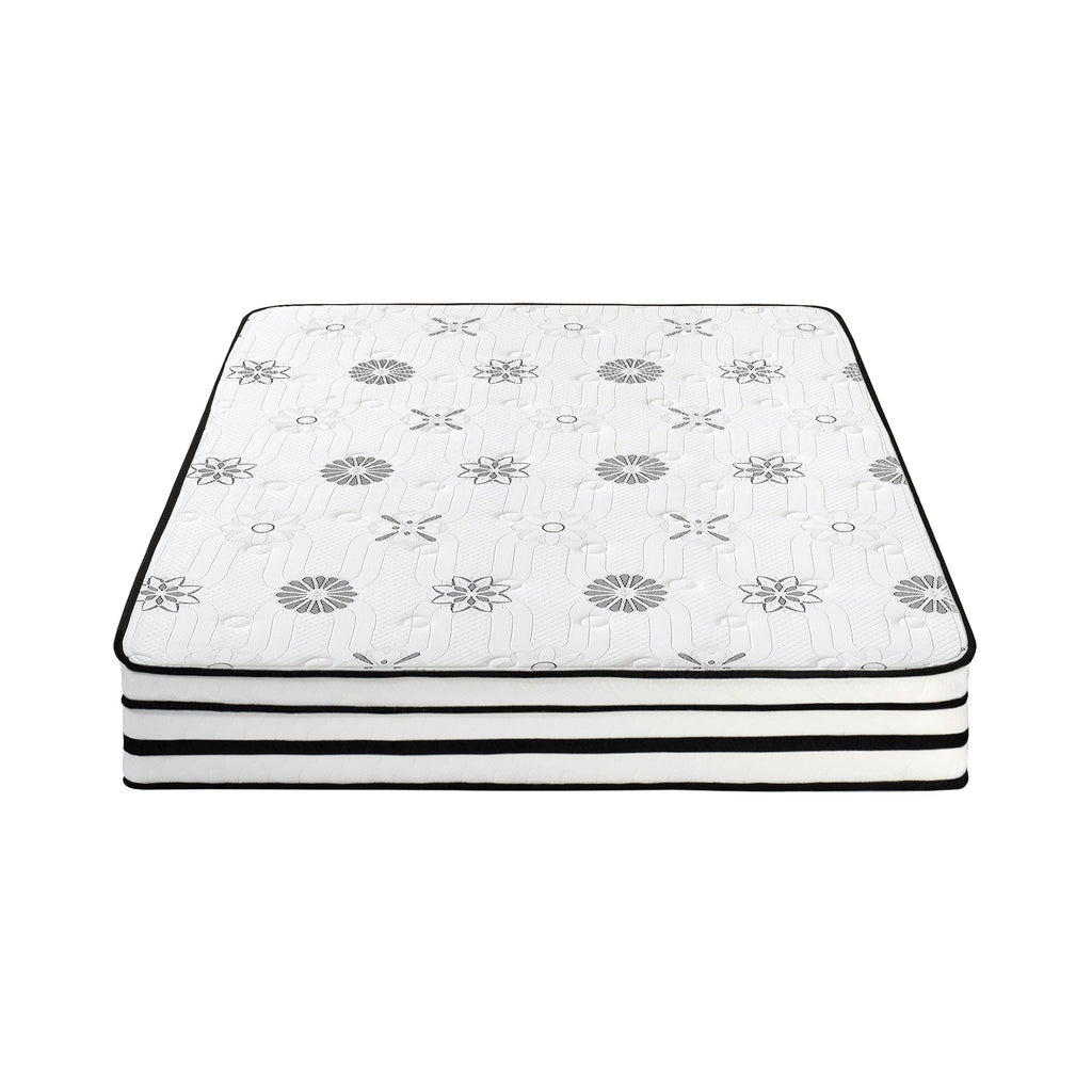 Matelas hybride matelassé hautement respirant de 12 pouces dans une boîte