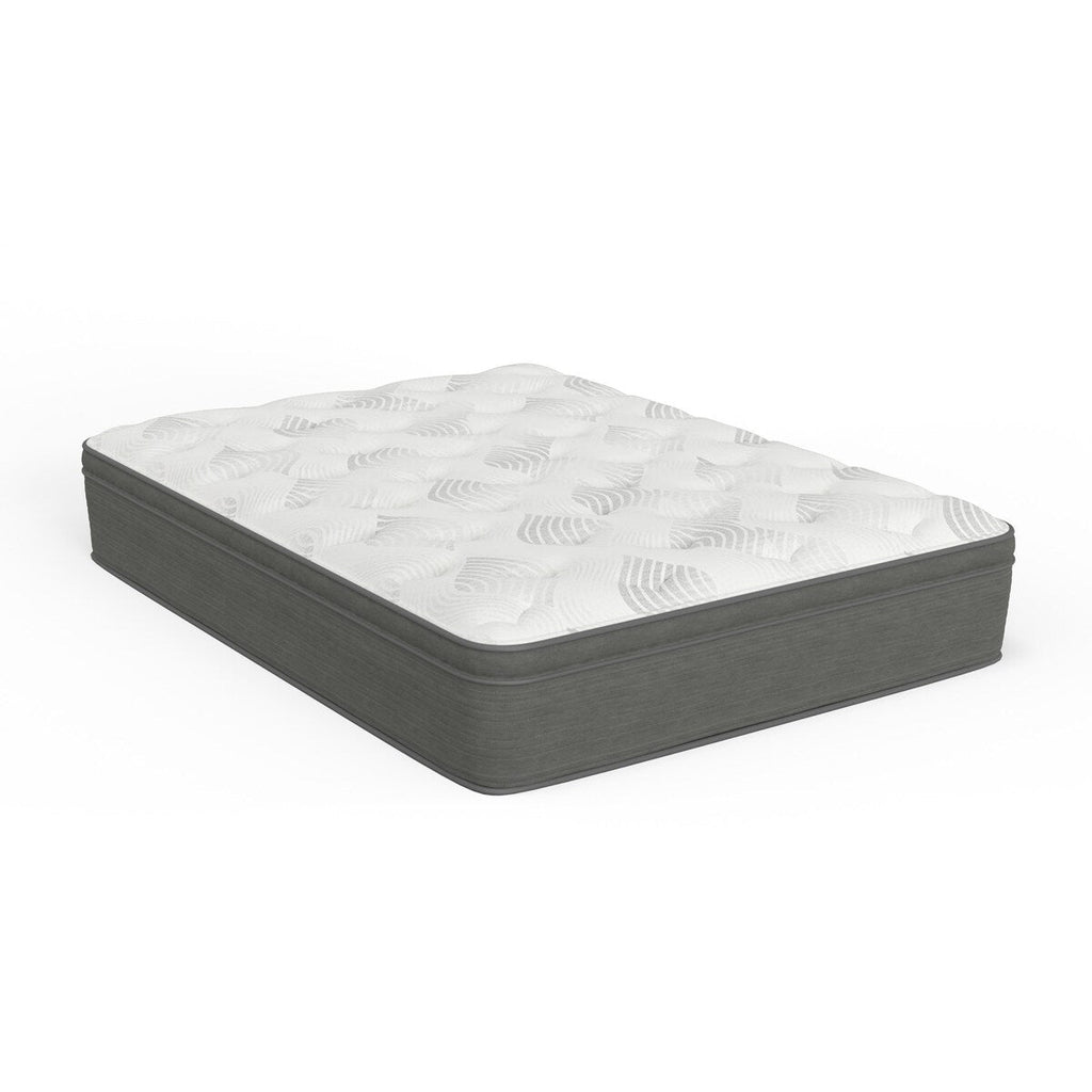 Matelas hybride en mousse alvéolée Euro Top Plush 12