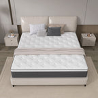 12 matelas hybrides en mousse à mémoire de forme infusée de gel rafraîchissant et à ressorts