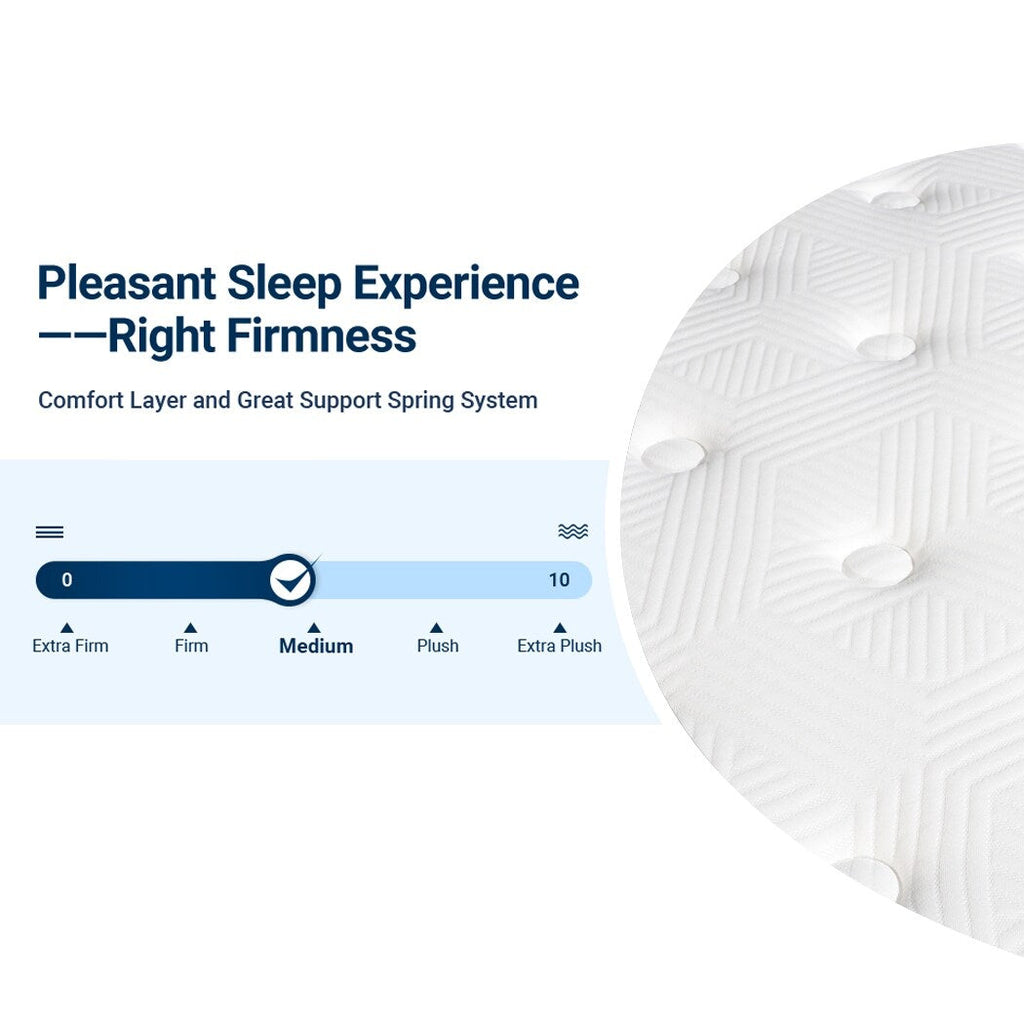 Matelas hybride à plateau-coussin mi-ferme 12