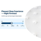 Matelas hybride à plateau-coussin mi-ferme 12