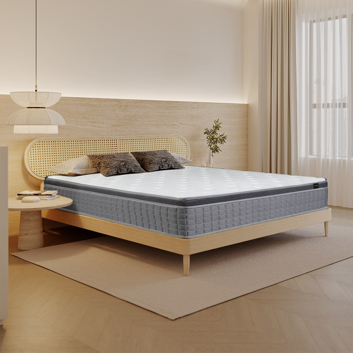 Matelas hybride à plateau-coussin mi-ferme 12