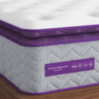 Matelas à plateau-coussin mi-ferme 12 po - Mousse de charbon de bambou, soutien 5 zones, certifié CertiPUR-US?