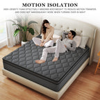 12 matelas hybrides en mousse à mémoire de forme moyenne dans une boîte
