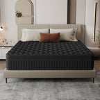 Matelas hybride à ressorts ensachés de taille moyenne, 12 pièces, dans une boîte
