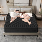 Matelas hybride à ressorts ensachés de taille moyenne, 12 pièces, dans une boîte