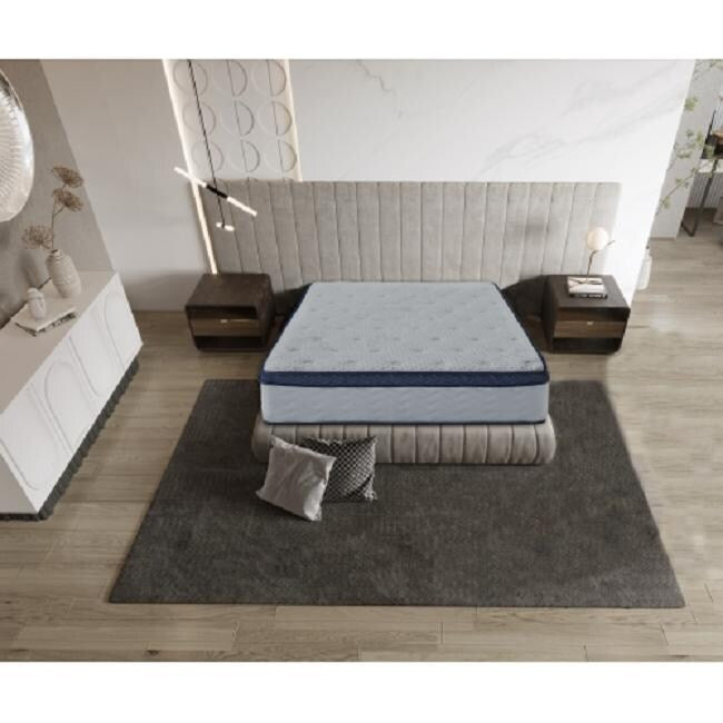 Matelas hybride à 12 ressorts ensachés en mousse à mémoire de forme - COMPLET