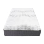 Matelas hybride à 12 ressorts ensachés en mousse moelleuse et gel au thé vert, livré dans une boîte