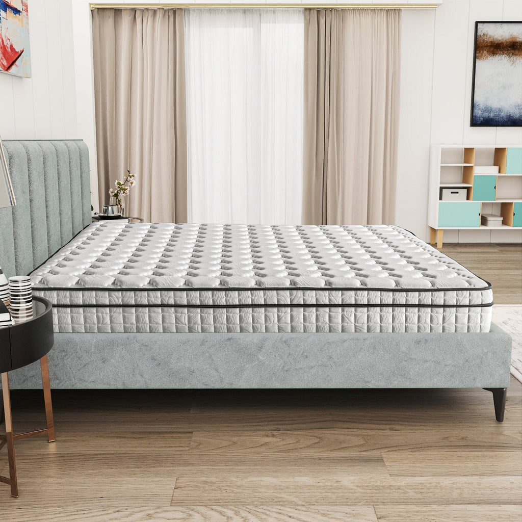 Assemblé aux États-Unis - Matelas hybride 12 Diamond à ressorts ensachés et mousse à mémoire de forme Cool Gel